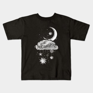 Cloud, stars and moon Kids T-Shirt
